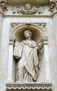 Fragment of facade of Holy Hut of Virgin Mary of Loreto, Prague Loreta, Prague, Czech Republic