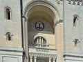 Birzebbugia, Malta, August 2019. Fragment of the pediment of the Catholic Cathedral.