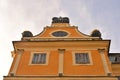 Fragment of facade of Menshikov Palace in Saint Petersburg.