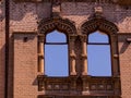 Fragment of the facade of an old building_3.jpg Royalty Free Stock Photo