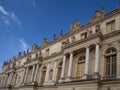 Fragment of the facade of the Palace of Versailles Royalty Free Stock Photo