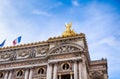 Fragment of the facade of the Paris National Opera Royalty Free Stock Photo