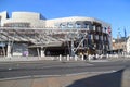 Fragment of the facade of the Scottish Parliament, Edinburgh