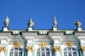 Fragment facade of Winter Palace in Saint Petersburg Royalty Free Stock Photo