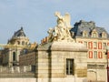 Fragment of a fence of the Palace of Versailles, France Royalty Free Stock Photo