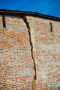 A fragment of the fortress wall.The Kirillo-Belozersky monastery.Russia,the city of Kirillov. Royalty Free Stock Photo