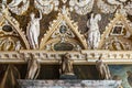 Fragment of a frize of ceiling in the Hall of the Four Doors in the Palace of Doges, Venice Royalty Free Stock Photo