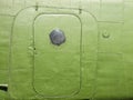 Fragment of the fuselage skin of the aircraft AN-2 Royalty Free Stock Photo