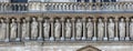 A fragment of the gallery of Old Testament kings on the faÃÂ§ade of Notre Dame Cathedral.