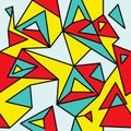 Fragment of geometric cubism, abstract seamless pattern 2.1