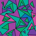 Fragment of geometric cubism, abstract seamless pattern 3.3