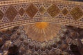 Fragment of golden ceiling in Guri Amir Royalty Free Stock Photo