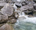 Fragment of gorgeous NardÃÂ¬s Waterfall located Val di Genova. Trentino