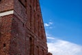 Fragment of gothic architecture red brick wall Royalty Free Stock Photo