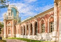 A fragment of the Grand Palace architecture. Reserve Tsaritsyno