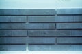 Fragment of gray brickwork. Neat brickwork Royalty Free Stock Photo