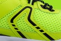 A fragment of a green sneaker Royalty Free Stock Photo