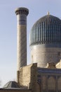 Fragment of Gur Emir mausoleum in Samarkand, Uzbekistan Royalty Free Stock Photo
