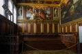 Fragment of the Hall of the College in the Palace of Doges, Venice Royalty Free Stock Photo