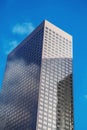 Fragment of high tech facade office modern Royalty Free Stock Photo