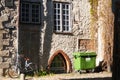 Fragment of a historical building of the old district of Riga