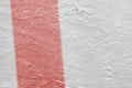 Fragment of a hockey platform with a red line Royalty Free Stock Photo