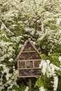 Image of Insect house - hotel in a garden Royalty Free Stock Photo