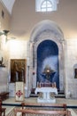 Fragment of the interior of the Church of the Holy Sepulchre in Jerusalem, Israel. Royalty Free Stock Photo