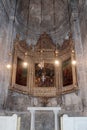 Fragment of the interior of the Church of the Holy Sepulchre in Jerusalem, Israel. Royalty Free Stock Photo