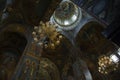 Fragment of the interior of the dome of the Kazan Cathedral in St. Petersburg