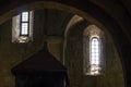 Fragment of the interior of the old stone castle Royalty Free Stock Photo