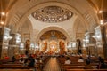 A fragment of the interior space of Basilica of the Virgin Mary of Rosaire.