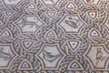 Fragment of Lod Mosaic, famous Roman mosaic floor in Lod town in Israel, displayed in Shelby White and Leon Levy Lod Mosaic Center