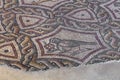 Fragment of Lod Mosaic, famous Roman mosaic floor in Lod town in Israel, displayed in Shelby White and Leon Levy Lod Mosaic Center