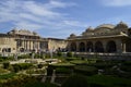 Fragment of Majestic Amer Fort in Jaipur Rajasthan India