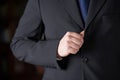 Fragment of a man in a business suit Royalty Free Stock Photo