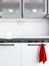 Fragment of modern kitchen interior Royalty Free Stock Photo