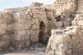 Fragment of Monastery of St. Euthymius ruins located in Ma`ale Adumim industrial zone in Israel