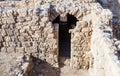 Fragment of Monastery of St. Euthymius ruins located in Ma`ale Adumim industrial zone in Israel