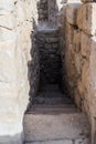 Fragment of Monastery of St. Euthymius ruins located in Ma`ale Adumim industrial zone in Israel