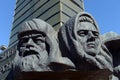 Fragment of the monument `glory to the heroes of the front and rear` on Victory square in Volgodonsk.