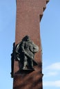 Fragment of the monument Line of defense of Moscow in the village of Nefedevo, where in December 1941 was the last line to which t