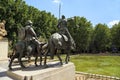 Fragment of the monument to Cervantes, Madrid