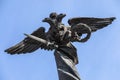 Russia. Moscow, street of the Soviet Army. fragment of the monument to the landing troops. Royalty Free Stock Photo