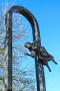 Fragment of monument to Mark Chagall, Vitebsk, Belarus