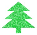 Fragment Mosaic Fir Tree Icon