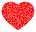 Fragment Mosaic Love Heart Icon
