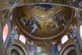 Fragment of the mosaics of the Martorana Cathedral in Palermo, Sicily, Italy