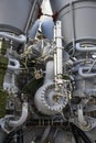 The most powerful liquid-propellant rocket first-stage engine made in Russia, burns 2393 kg of fuel in 1 second Royalty Free Stock Photo