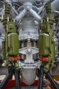 The most powerful liquid-propellant rocket first-stage engine made in Russia, burns 2393 kg of fuel in 1 second Royalty Free Stock Photo
